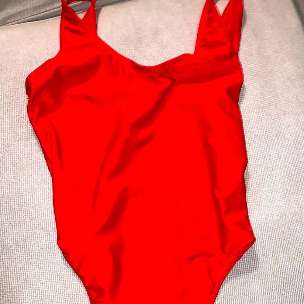 Red Thong One Piece